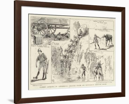 Tommy Atkins in Rhodesia, Leaves from an Officer's Sketch Book-Alexander Stuart Boyd-Framed Giclee Print