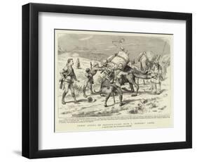 Tommy Atkins on Baggage-Guard with a Bobbery Camel-null-Framed Premium Giclee Print