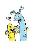 I Like You - Tommy Human Cartoon Print-Tommy Human-Giclee Print