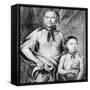 Tomochichi and His Nephew Toonahowi of the Lower Creek Tribe of the South East, 1734-null-Framed Stretched Canvas