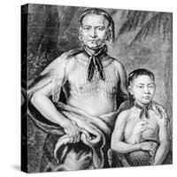 Tomochichi and His Nephew Toonahowi of the Lower Creek Tribe of the South East, 1734-null-Stretched Canvas