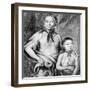 Tomochichi and His Nephew Toonahowi of the Lower Creek Tribe of the South East, 1734-null-Framed Giclee Print