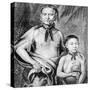 Tomochichi and His Nephew Toonahowi of the Lower Creek Tribe of the South East, 1734-null-Stretched Canvas