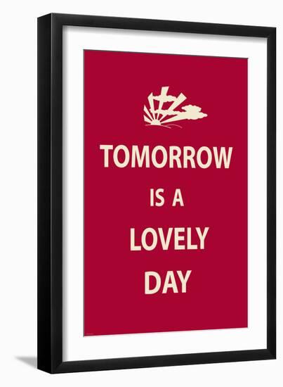 Tomorrow is a Lovely Day-The Vintage Collection-Framed Art Print