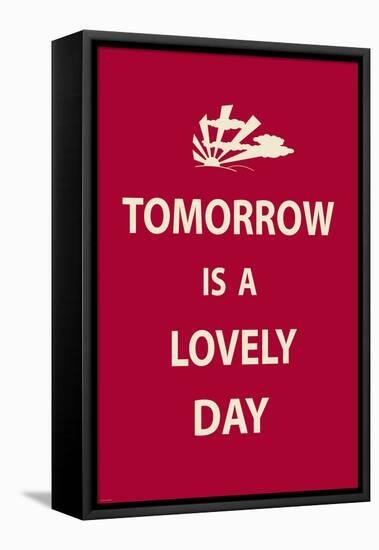 Tomorrow is a Lovely Day-The Vintage Collection-Framed Stretched Canvas