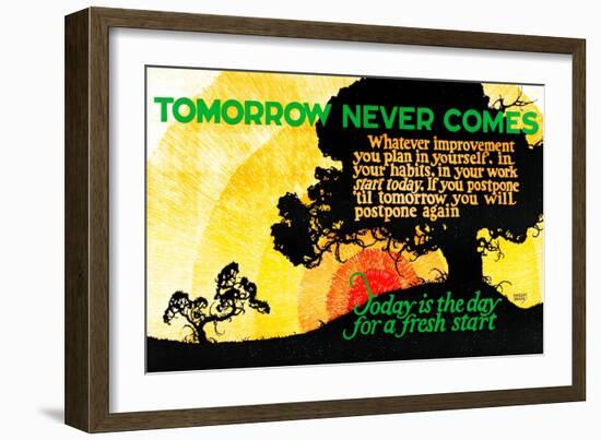 Tomorrow Never Comes-Robert Beebe-Framed Premium Giclee Print