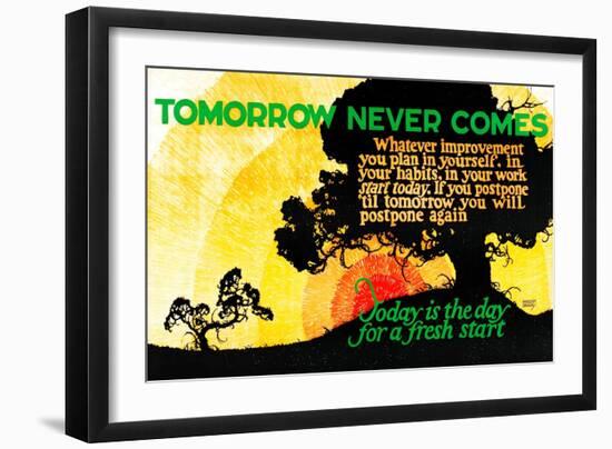 Tomorrow Never Comes-Robert Beebe-Framed Art Print