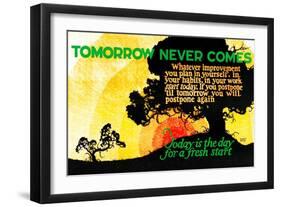 Tomorrow Never Comes-Robert Beebe-Framed Art Print