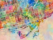 Los Angeles City Street Map-Tompsett Michael-Art Print