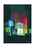Town by Night-Ton Schulten-Framed Art Print