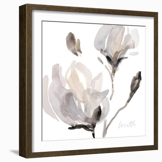 Tonal Magnolias I-Lanie Loreth-Framed Art Print