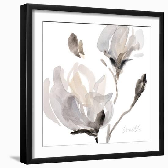 Tonal Magnolias I-Lanie Loreth-Framed Art Print