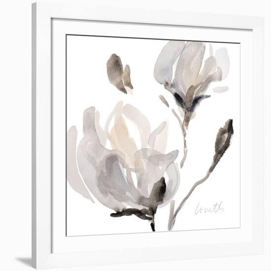 Tonal Magnolias I-Lanie Loreth-Framed Art Print