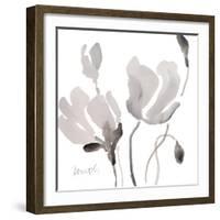 Tonal Magnolias II-Lanie Loreth-Framed Art Print