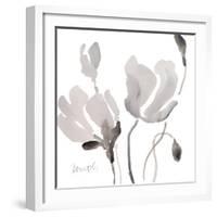 Tonal Magnolias II-Lanie Loreth-Framed Art Print