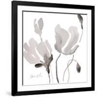 Tonal Magnolias II-Lanie Loreth-Framed Art Print