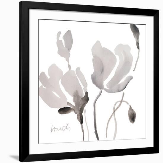 Tonal Magnolias II-Lanie Loreth-Framed Art Print