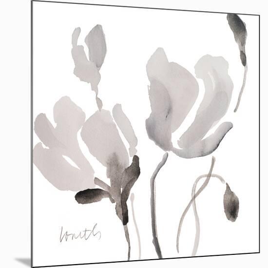 Tonal Magnolias II-Lanie Loreth-Mounted Art Print