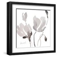 Tonal Magnolias II-Lanie Loreth-Framed Art Print