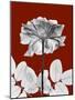 Tonal Rose on Crimson 2-Albert Koetsier-Mounted Art Print