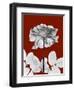 Tonal Rose on Crimson 2-Albert Koetsier-Framed Art Print