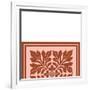 Tonal Woodblock in Coral II-Vision Studio-Framed Art Print