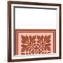 Tonal Woodblock in Coral II-Vision Studio-Framed Art Print