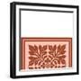 Tonal Woodblock in Coral II-Vision Studio-Framed Art Print