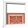 Tonal Woodblock in Coral II-Vision Studio-Framed Art Print