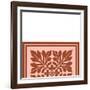 Tonal Woodblock in Coral II-Vision Studio-Framed Art Print