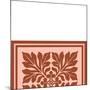 Tonal Woodblock in Coral II-Vision Studio-Mounted Art Print