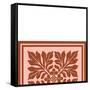 Tonal Woodblock in Coral II-Vision Studio-Framed Stretched Canvas