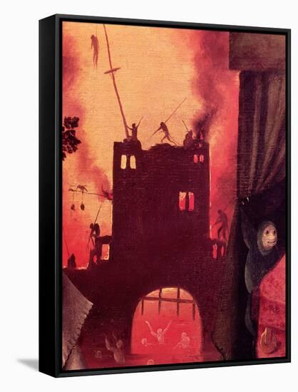 Tondal's Vision, Detail of the Burning Gateway-Hieronymus Bosch-Framed Stretched Canvas