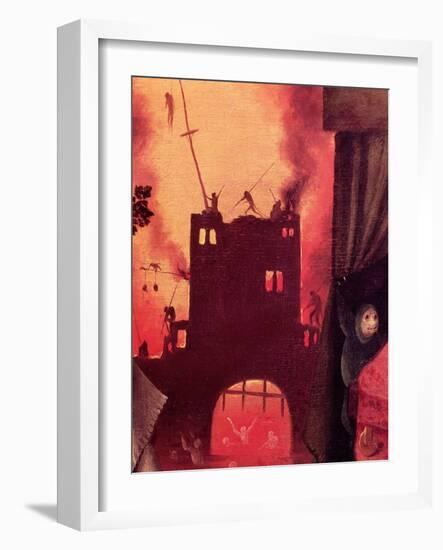 Tondal's Vision, Detail of the Burning Gateway-Hieronymus Bosch-Framed Giclee Print