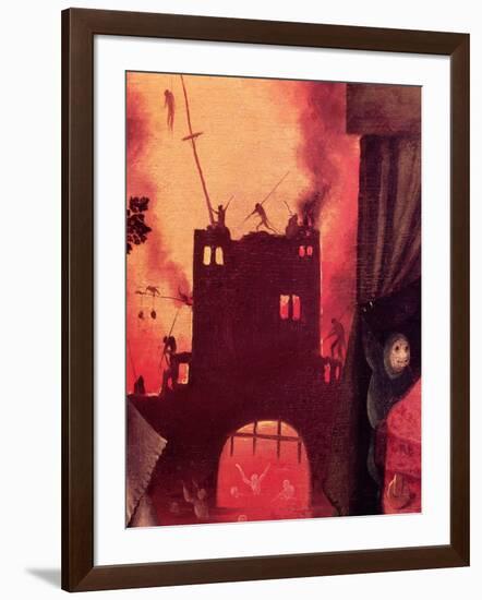 Tondal's Vision, Detail of the Burning Gateway-Hieronymus Bosch-Framed Giclee Print