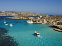 Aerial View of the Blue Lagoon, Comino Island, Malta, Mediterranean, Europe-Tondini Nico-Photographic Print