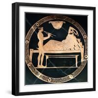 Tondo of an Attic Red-Figure Cup-null-Framed Photographic Print