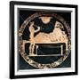 Tondo of an Attic Red-Figure Cup-null-Framed Photographic Print