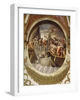 Tondo Showing a Whaling Scene-Giulio Romano-Framed Giclee Print