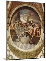 Tondo Showing a Whaling Scene-Giulio Romano-Mounted Giclee Print