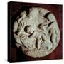 Tondo Taddei, Circular Stone Sculptured Panel (1475-1564)-Michelangelo Buonarroti-Stretched Canvas
