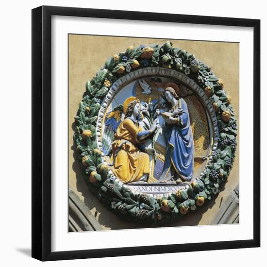 Tondo with Annunciation, Cira 1525-null-Framed Giclee Print