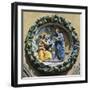 Tondo with Annunciation, Cira 1525-null-Framed Giclee Print