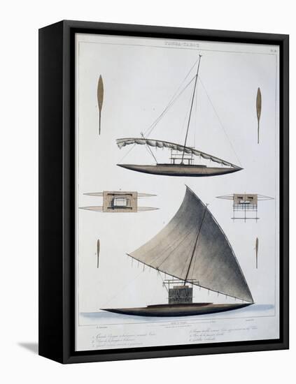 Tonga Canoes-null-Framed Stretched Canvas