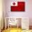 Tonga Flag Design with Wood Patterning - Flags of the World Series-Philippe Hugonnard-Stretched Canvas displayed on a wall