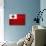 Tonga Flag Design with Wood Patterning - Flags of the World Series-Philippe Hugonnard-Art Print displayed on a wall