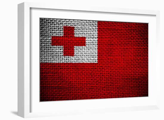 Tonga Flag-joystd77-Framed Photographic Print