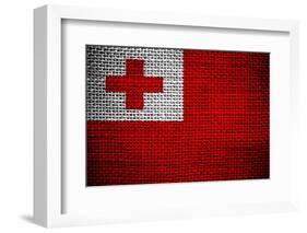 Tonga Flag-joystd77-Framed Photographic Print