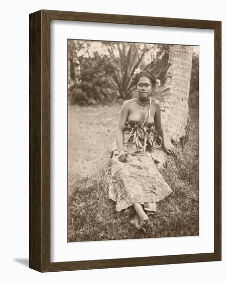 Tongan Woman-null-Framed Photographic Print