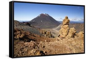 Tongariro Alpine Crossing with Mount Ngauruhoe-Stuart-Framed Stretched Canvas